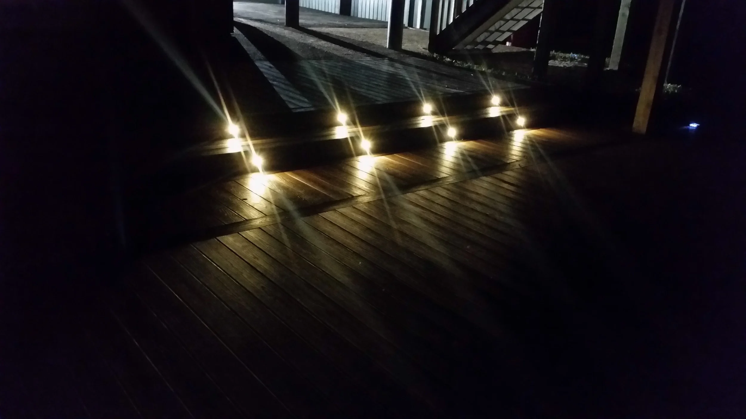 Deck lighting in Rockport, Texas