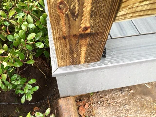Close corners on the Evergrain deck Rockport Texas