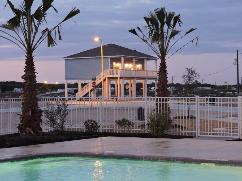 View from the pool in Rockport, Texas