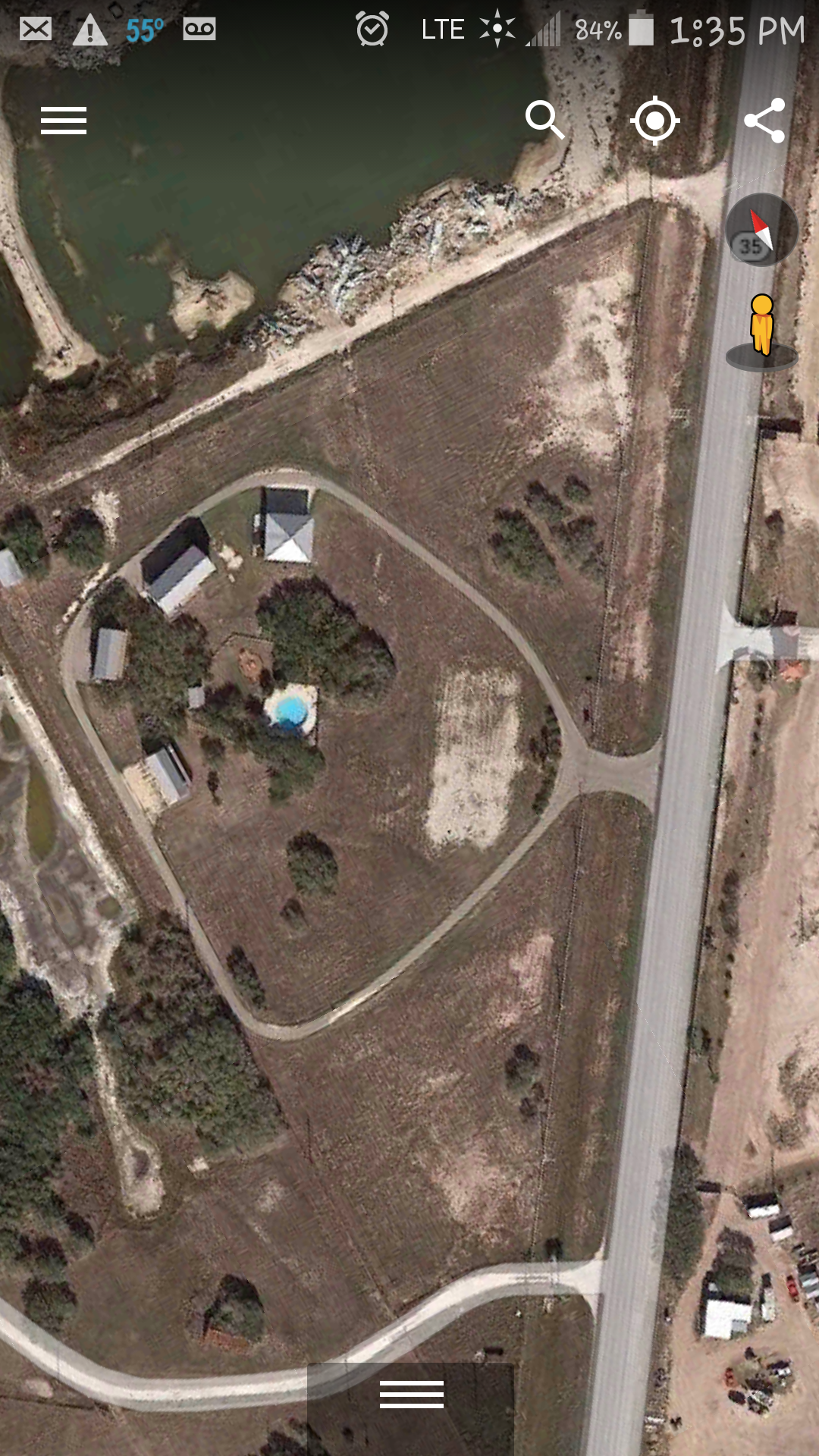 Before construction started in Rockport, Texas at Coral Reef.