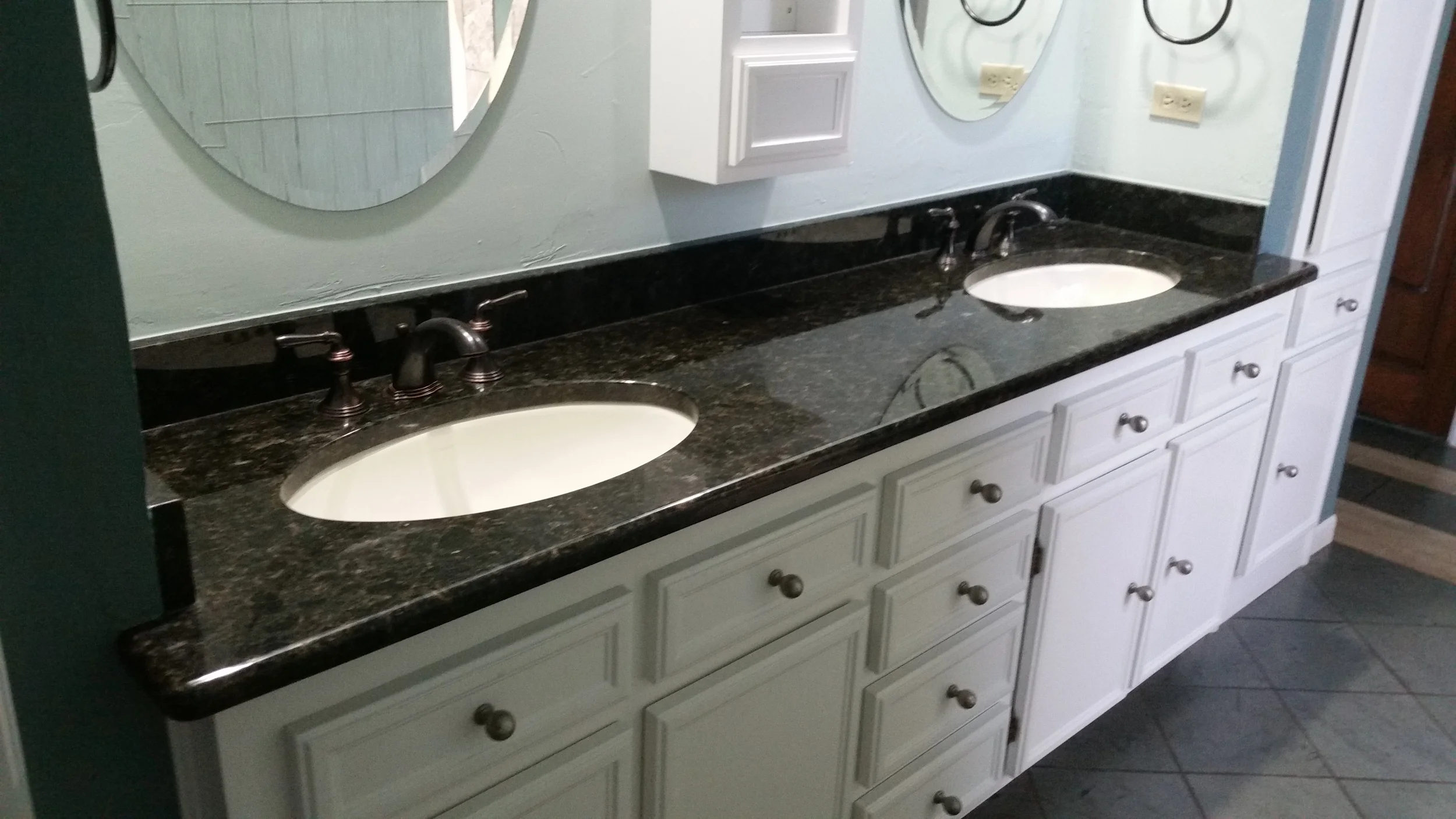 Custom vanity by Curtis Construction