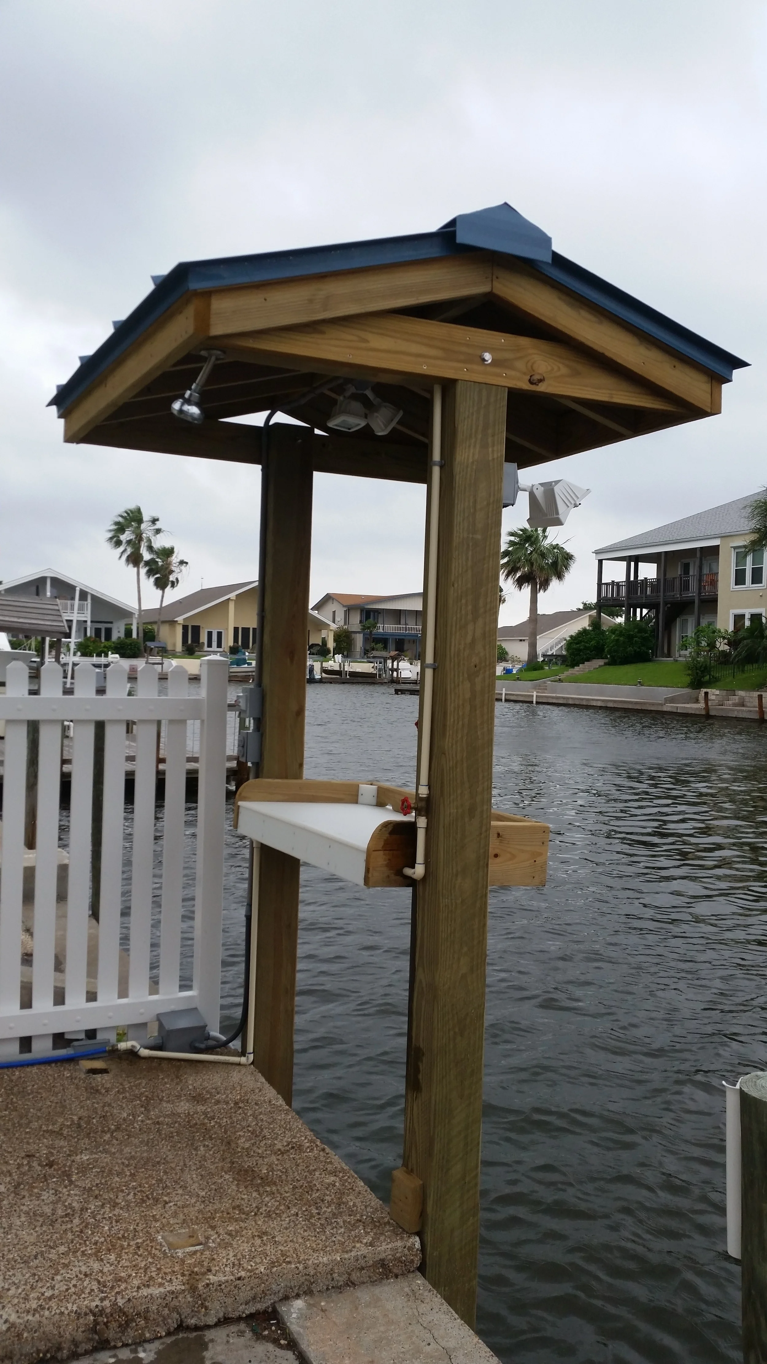 Fish cleaning stand in Rockport, Texas