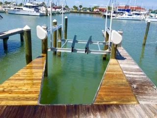 Boatlift with finger piers.