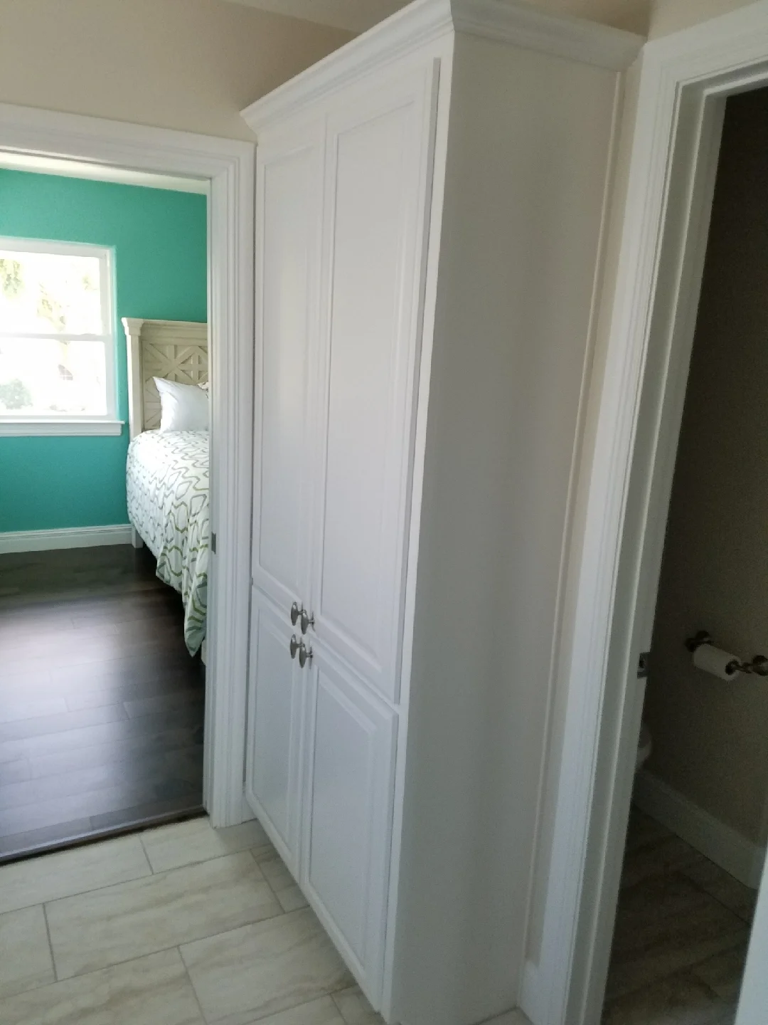 Custom master bath cabinets