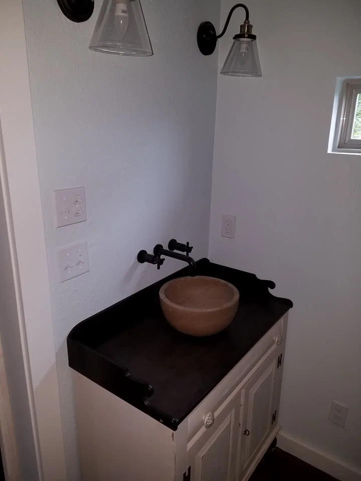 Bathroom vanity.