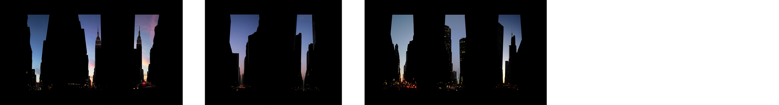    32nd, 33rd, 34th; 57th, 58th; 2nd Ave, 3rd Ave and 53rd&nbsp;Street   , 8&nbsp;c-prints 7 x 5" each, 2004  