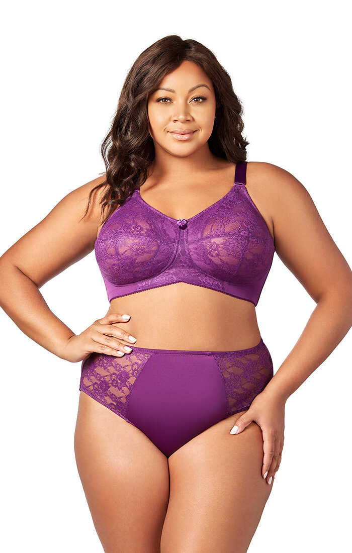 Elila Women's 1303 Lace Wireless Soft-Cup Bra, Aubergine,Black,Cobalt  Blue,Fuchsia,Mocha,Nude,White, : : Clothing, Shoes & Accessories