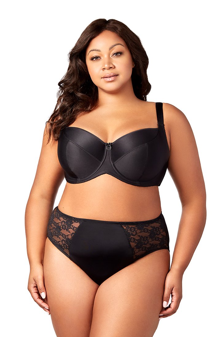 Elila Women's Plus Size Wirefree Full Coverage Embroidered Bra Black,36 C :  : Clothing, Shoes & Accessories