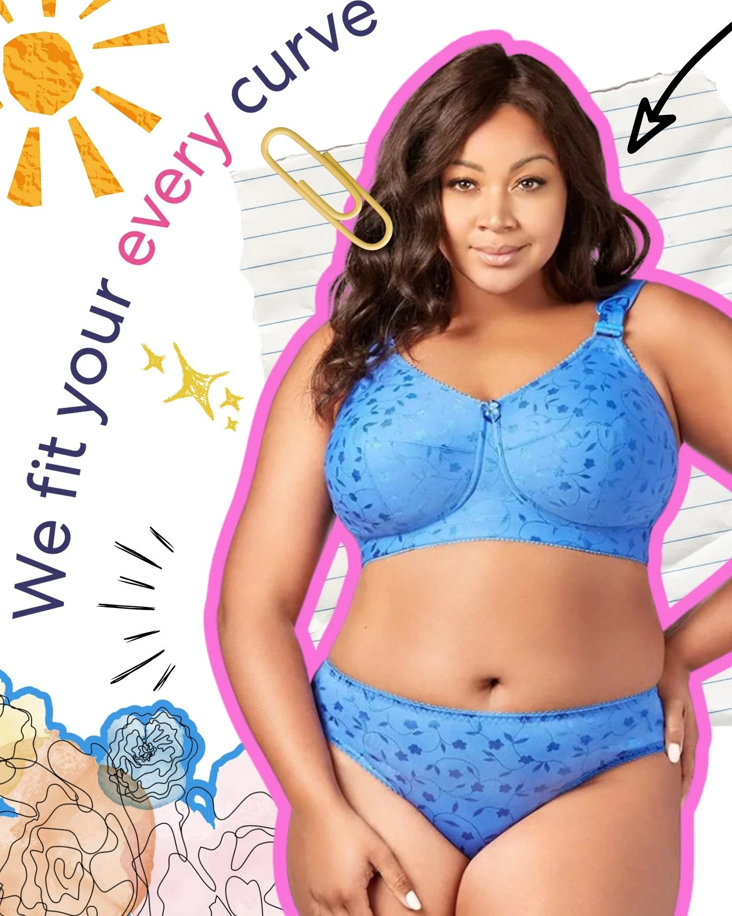 You never looked so good when shopping with elila where we for your every curve 💁🏽&zwj;♀️

Model: @naimahterry 
Illustrations: @ericperrydesign 
.
.
.
#elila #elilafullfigure #shop #shopsmall #lingerie #fullfigure #curve #curvy
