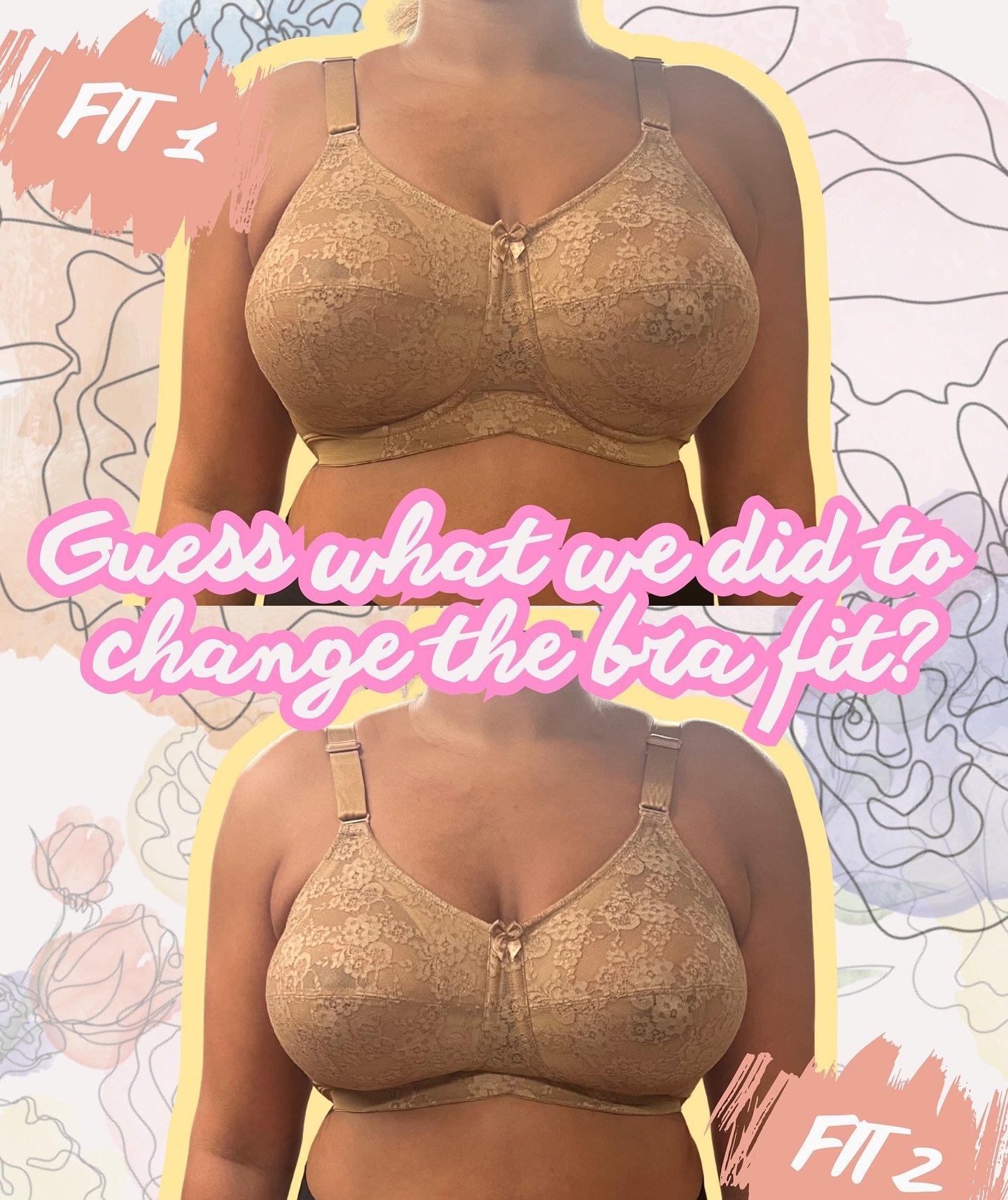 Can you see what we did to change this bra fit? 👀 

Let us know in the comment box below ⬇️

#elila #elilafullfigure #bra #brafit #brafitter