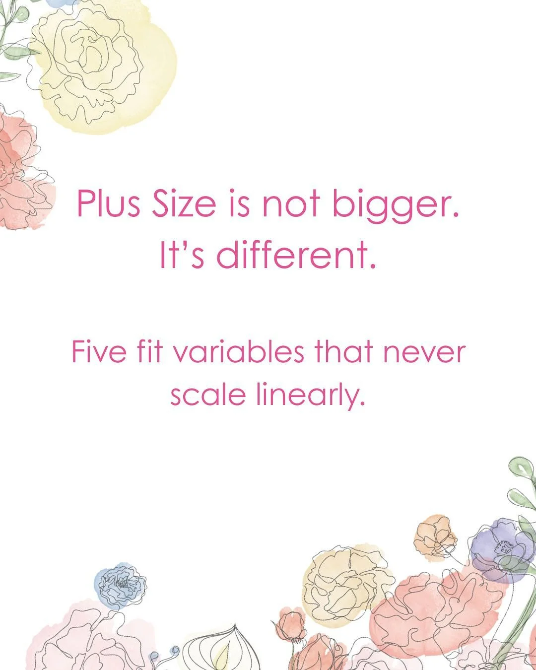 When a body grows, it doesn&rsquo;t just add inches &mdash; the shape shifts, the tissue distributes differently, and the physics of support change entirely. Five fit variables that never scale linearly:
&rarr; Cup projection deepens faster than it w