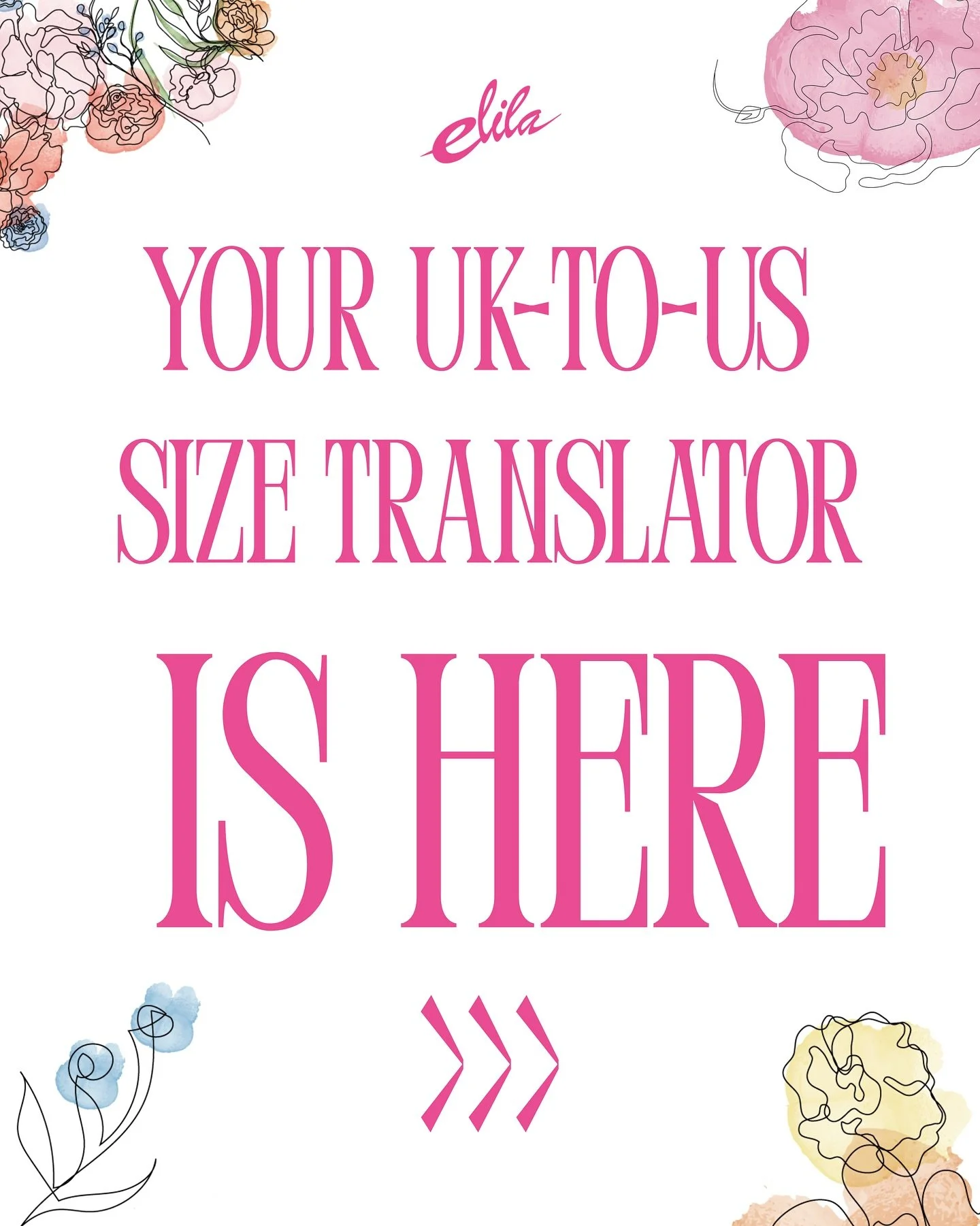 If you&rsquo;ve been wearing UK brands and want to try Elila, our converter takes the guesswork out of sizing.

Here&rsquo;s how it works:
1️⃣ Select your UK band size
2️⃣ Select your UK cup size
3️⃣ Get your PRIMARY and SECONDARY Elila sizes

Why tw