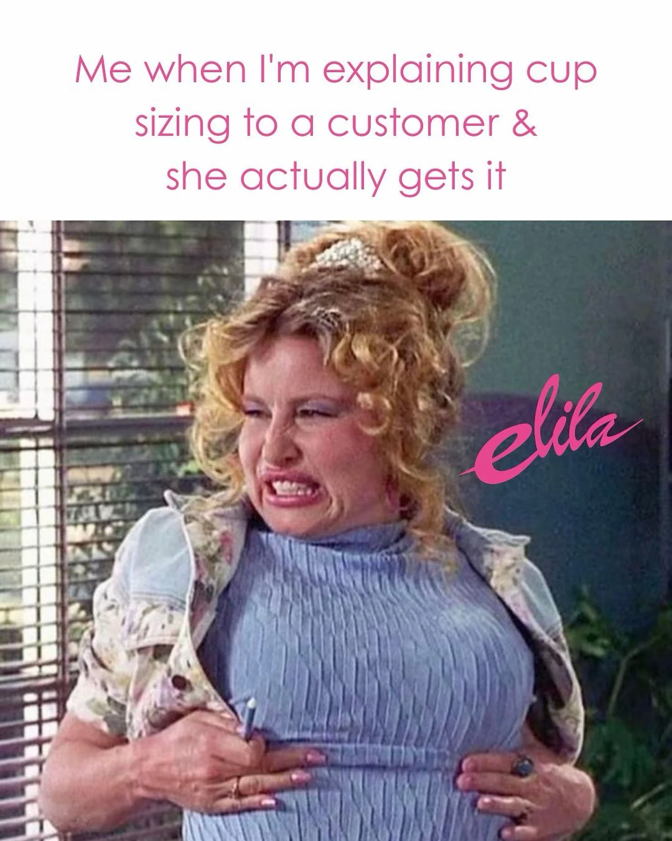 Me when I&rsquo;m explaining cup sizing to a customer &amp;
 she actually gets it 👑

#elial #brahumor #funny #brafitter #fyp