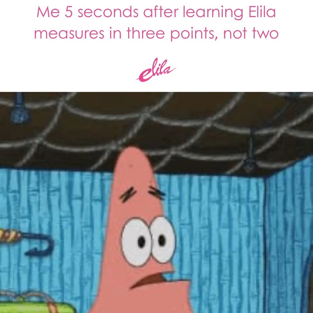 Me 5 seconds after learning @elilafullfigure measures in three points, not two 🤯