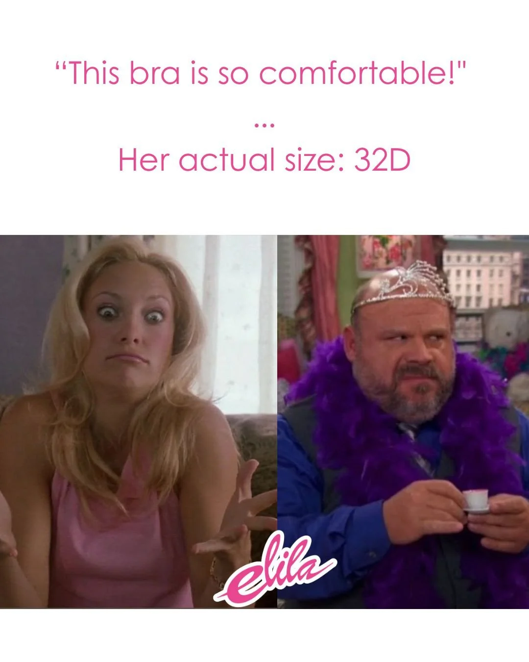 "This bra is so comfortable!" // Her actual size: 32D⁠
No notes. Just awareness.⁠
⁠
Finding a bra that works when you're a 32D is a very different experience than finding one in a 46H. Both are valid. But they are not the same search.⁠
Your
