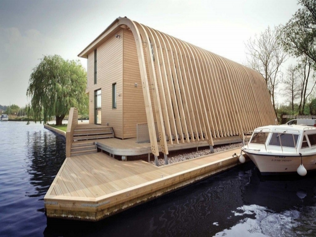 A beautiful floating Accoya house