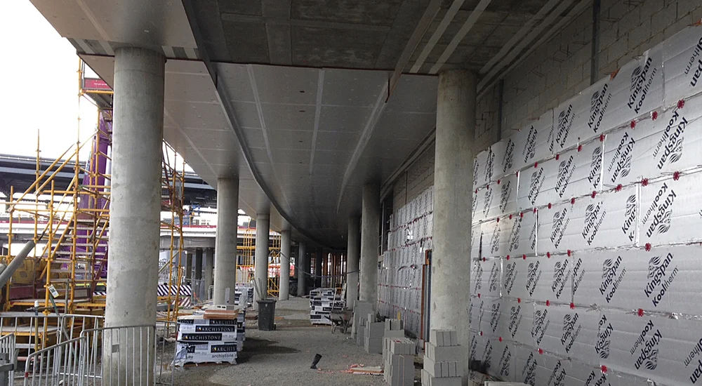 Insulated concrete wall