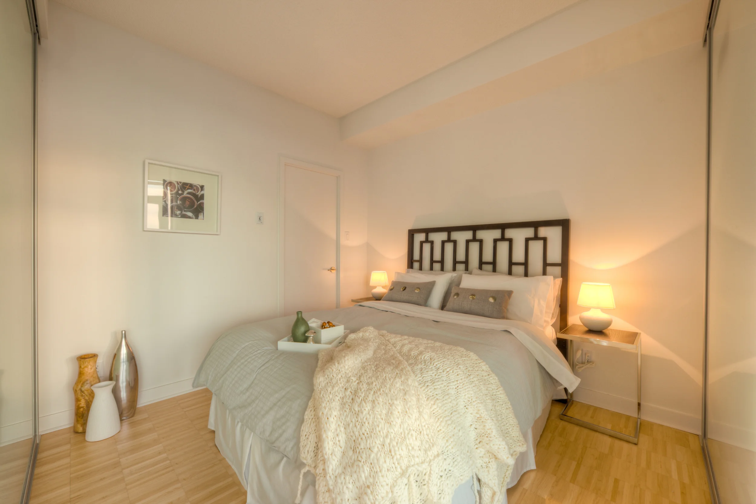 new condo staging - bedroom