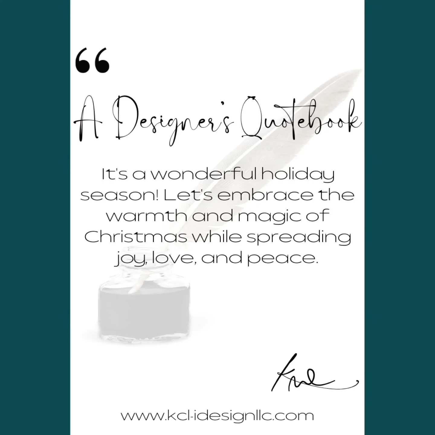 A Designer's Quotebook: It's a wonderful holiday season! Let's embrace the warmth and magic of Christmas while spreading joy, love, and peace. XK✨️
.
.
.
.
.
.
.
#atmosphere 
#blessed
#christmastime
#cozy 
#christmas
#childofgod
#design 
#december
#d