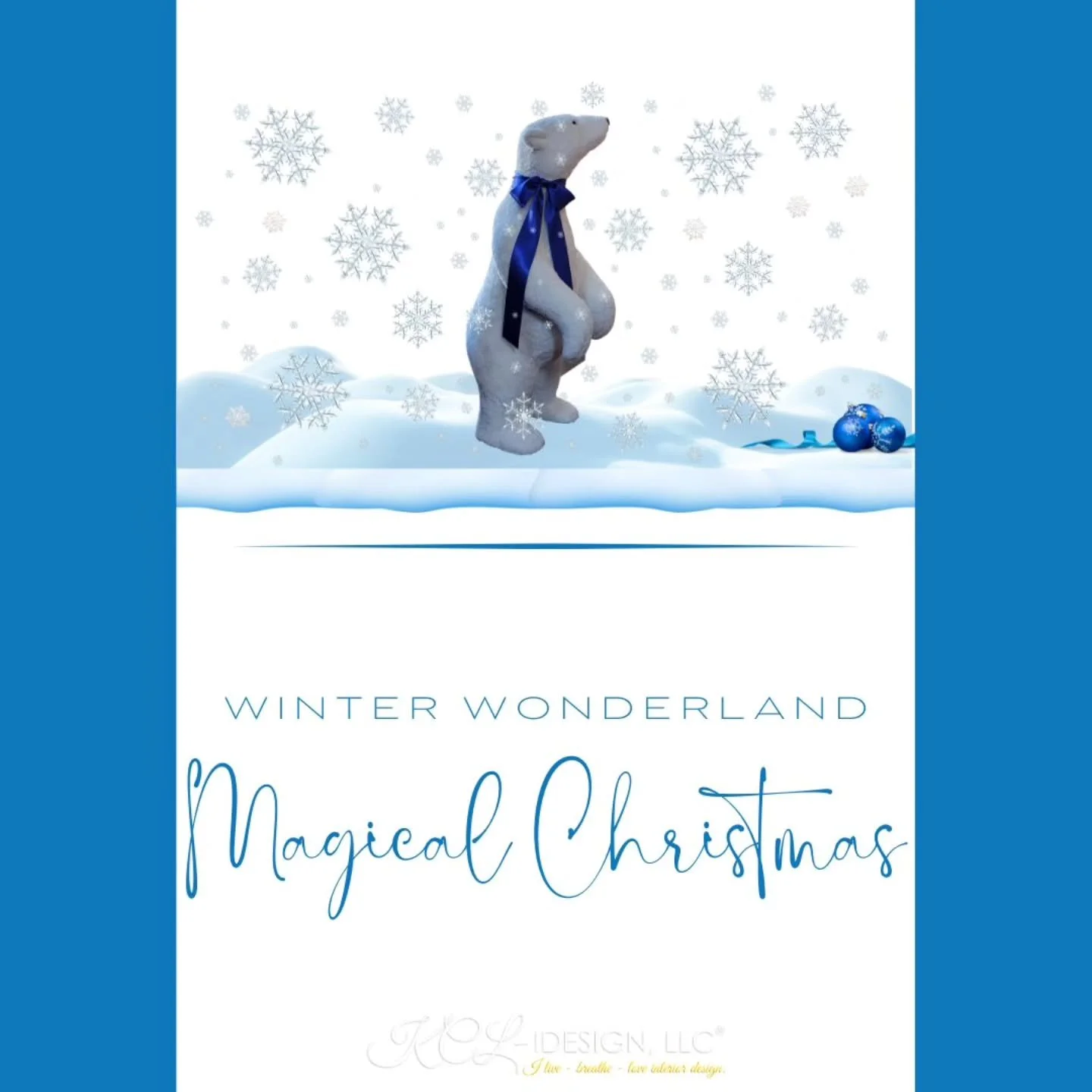 Winter Wonderland: It's about to be a magical Christmas! 🐻&zwj;❄ 

Stay tuned! XK 
.
.
.
.
.
.
.
#blue
#christmastime 
#designer 
#magical
winterwonderland