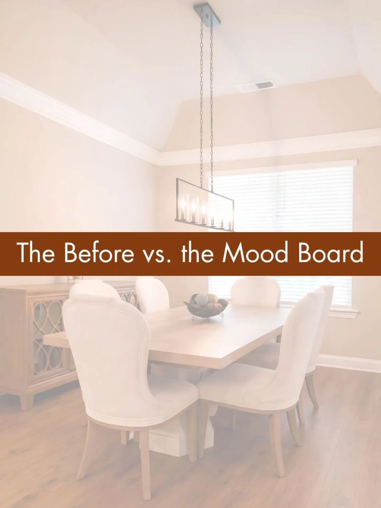 As a designer, I believe that every stunning room flourishes from a thoughtfully crafted vision, setting the stage for beauty and purpose in every detail.

Picture this dining room enveloped in warmth, simplicity, captivating lighting, luxurious text