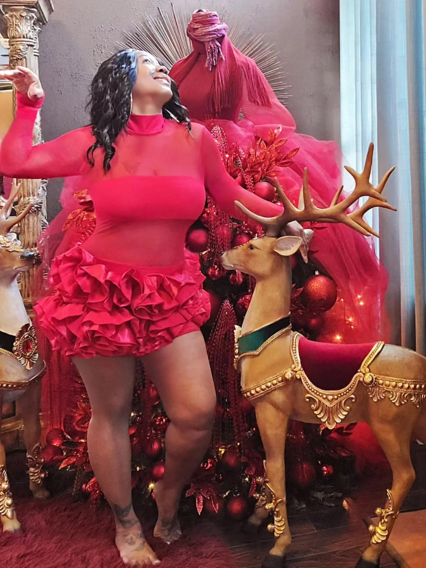 Wait... did anyone else almost forget it was Christmas in July?

I was this close to missing it! Thankfully, I remembered just in time to celebrate with a little Christmas cheer. I'm sharing a sneak peek of my sexy Christmas tree from 2025, dressed i