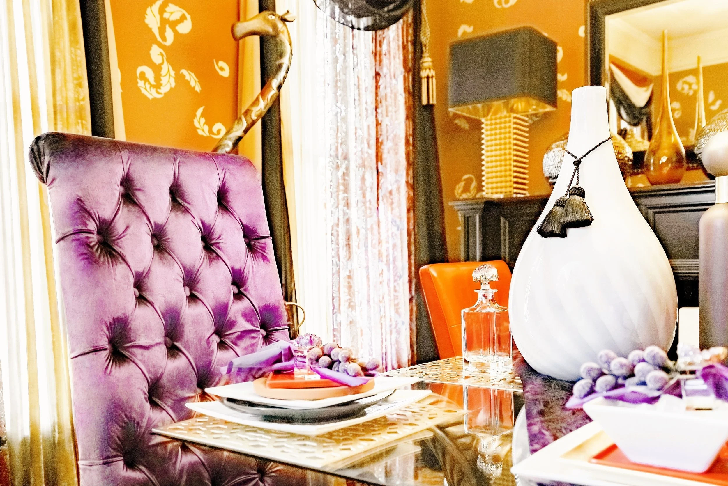 KIMBERLY'S STYLE: COLORFUL & DETAILED DINING ROOM — KCL-IDESIGN, LLC