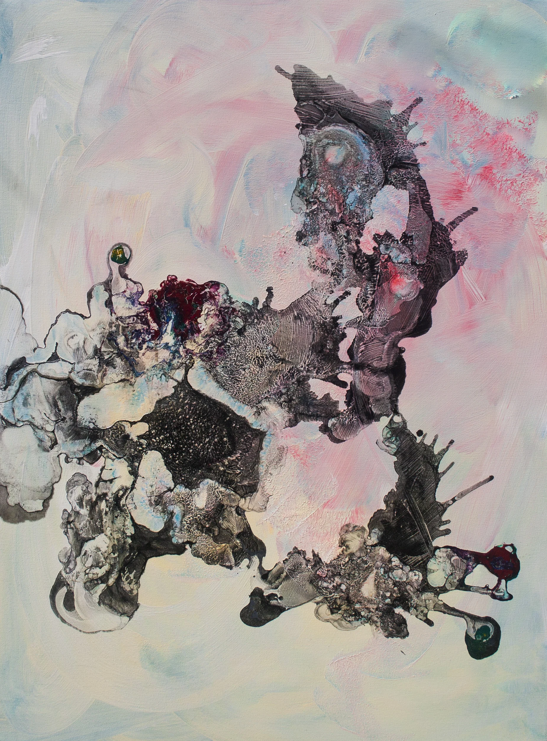 Tissue Sample #39, mixed media, 36"x48", 2015