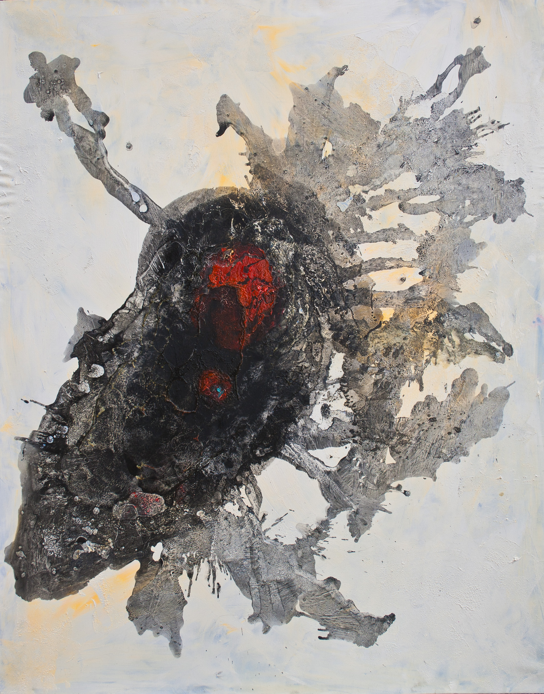 Tissue Sample #42, mixed media, 48"x60", 2015