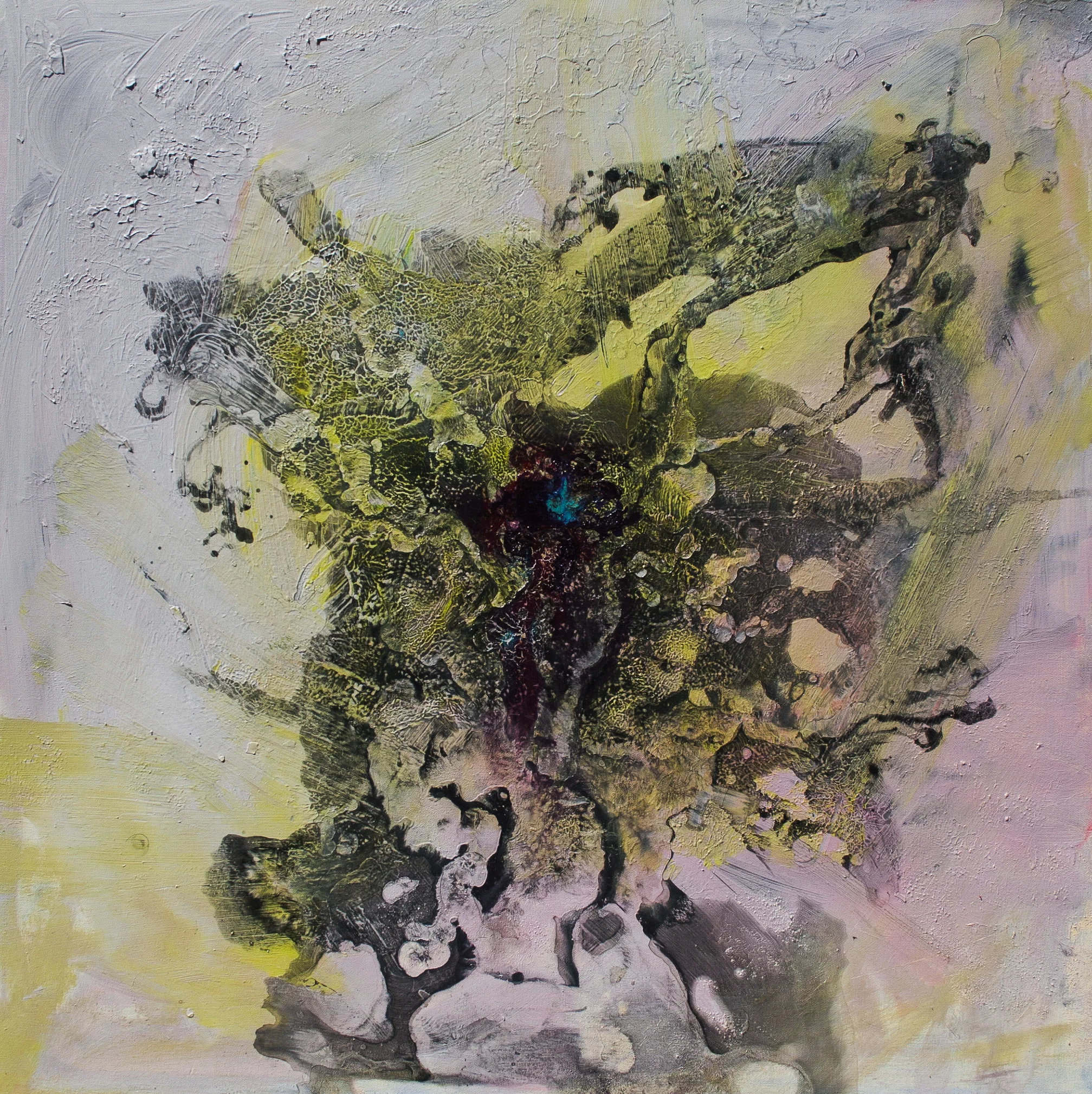 Tissue Sample #16, mixed media, 36"x36", 2015