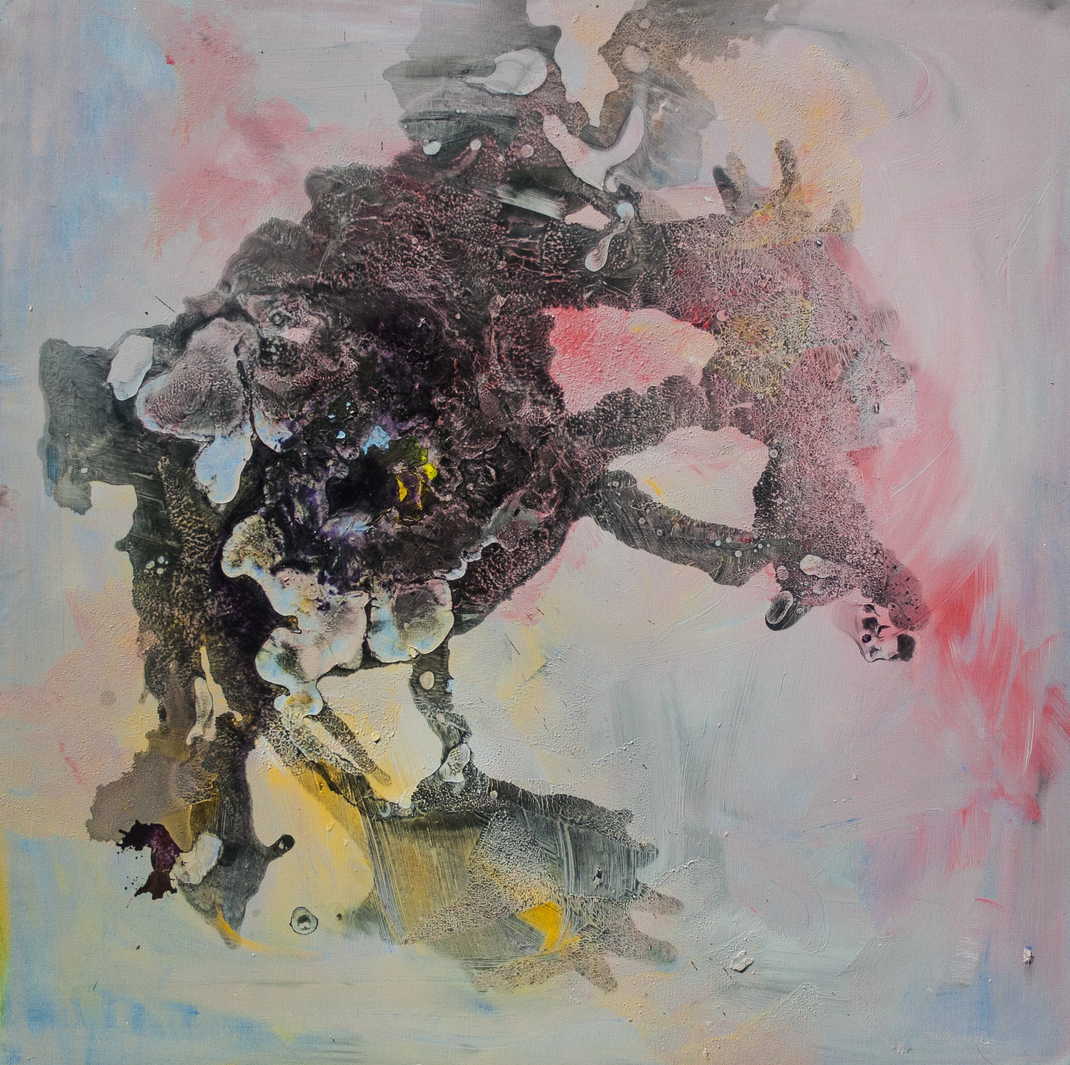 Tissue Sample #13, mixed media, 36"x36", 2015