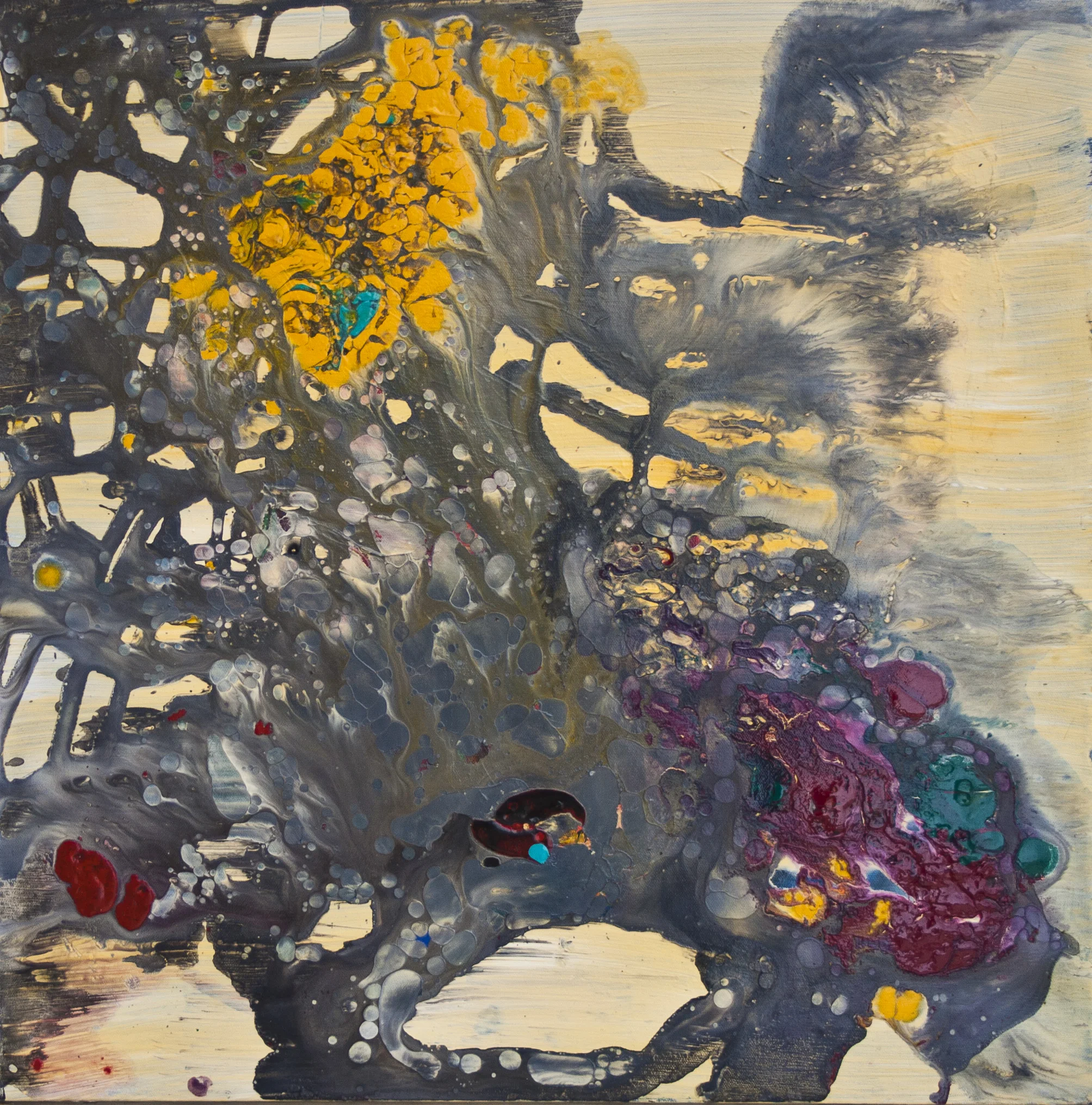 Tissue Sample #7, mixed media, 24"x24", 2014