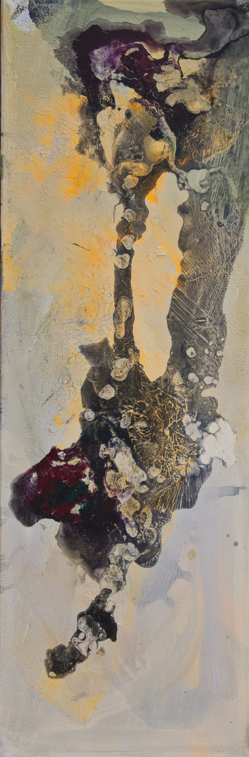 Tissue Sample #2, mixed media, 12"x36", 2015