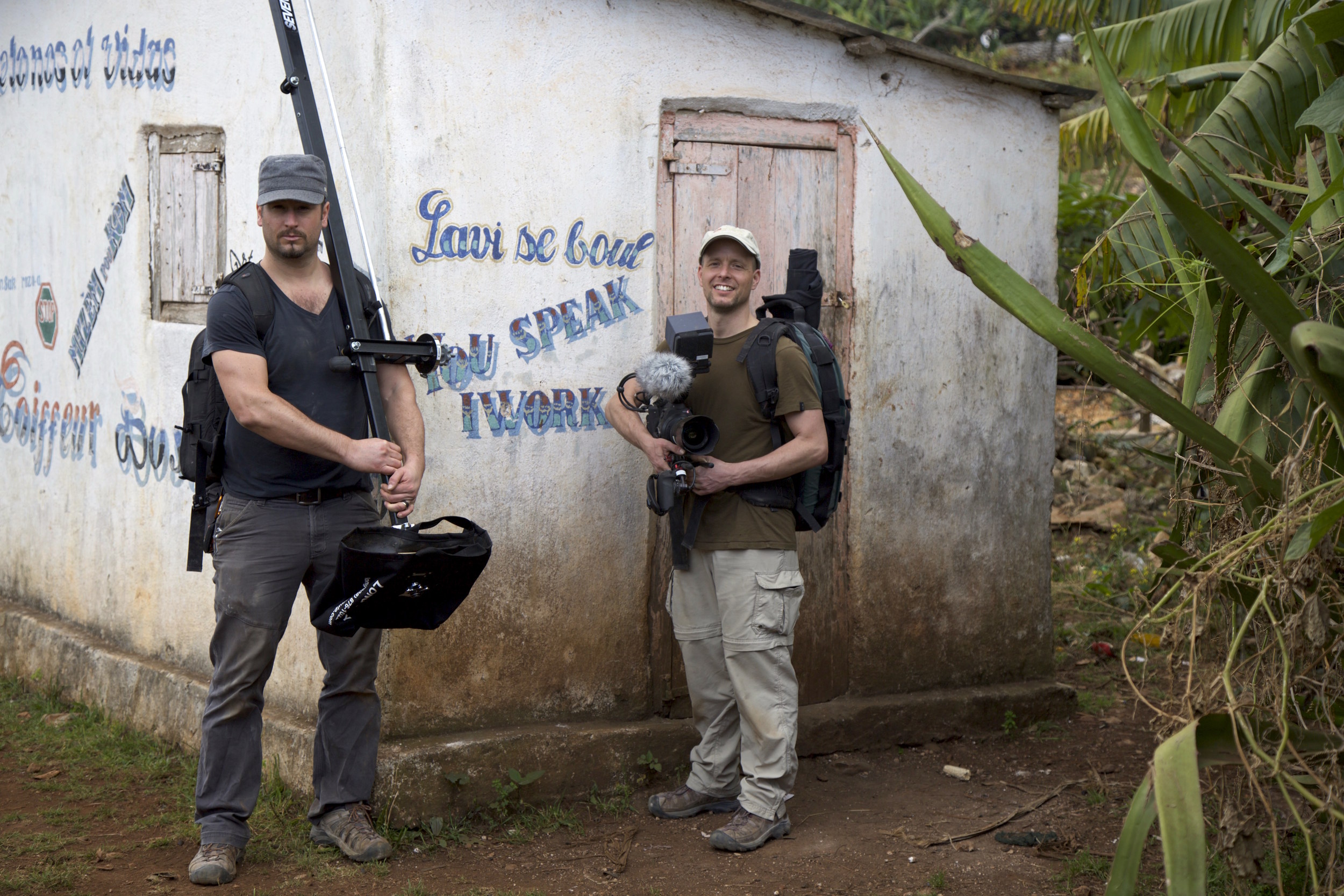 On Location in Boucan Chatte, Haiti for "Save the Devil" with my friend and director Aaron Straight, "You Speak, I work" Photo by Adam Brown