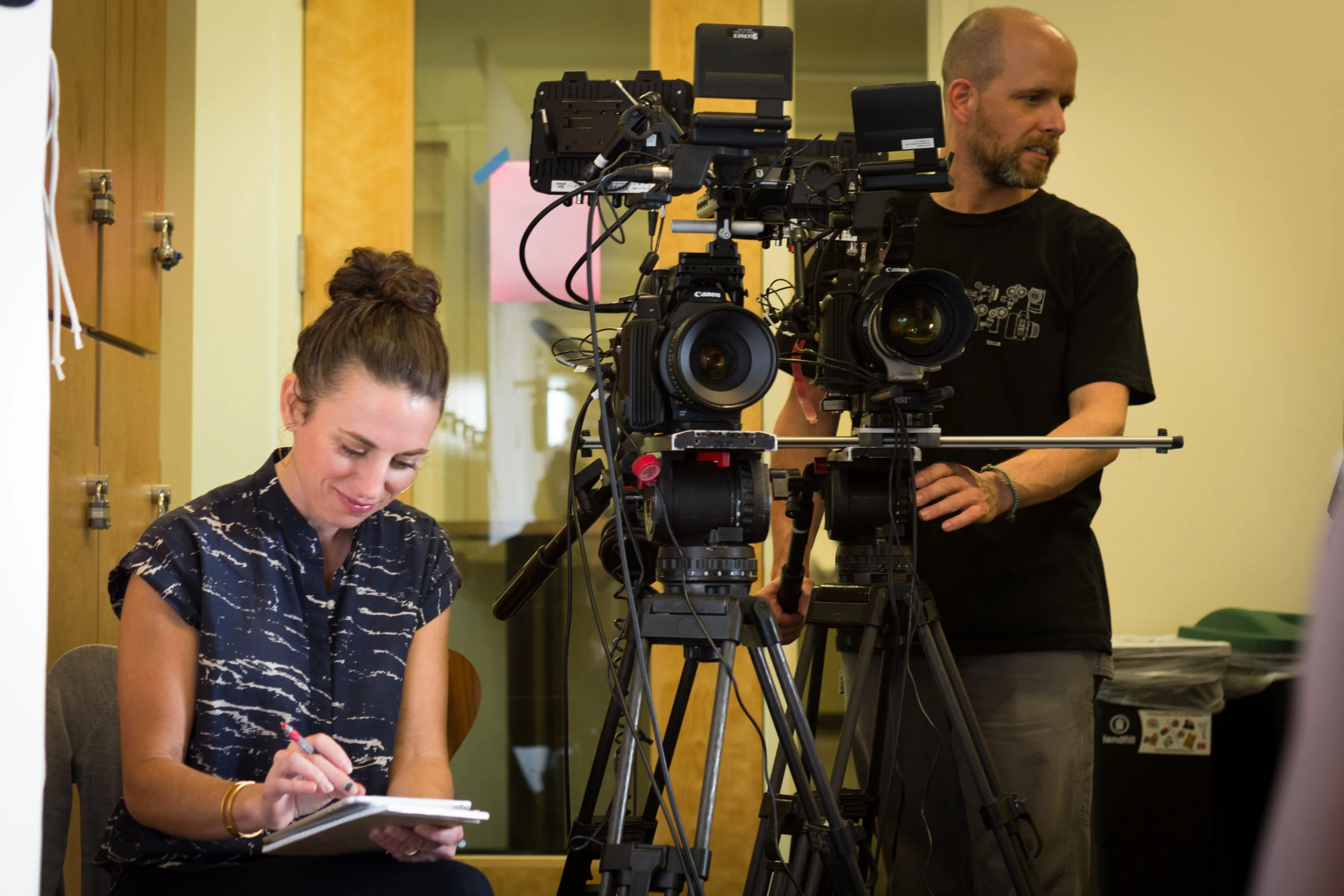 Co-Director Aimie Vallat and I on set of "Little Rebel", watch it here: littlerebelfilm.com