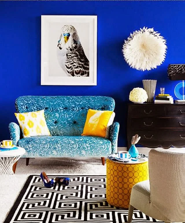 Royal Blue Living Room