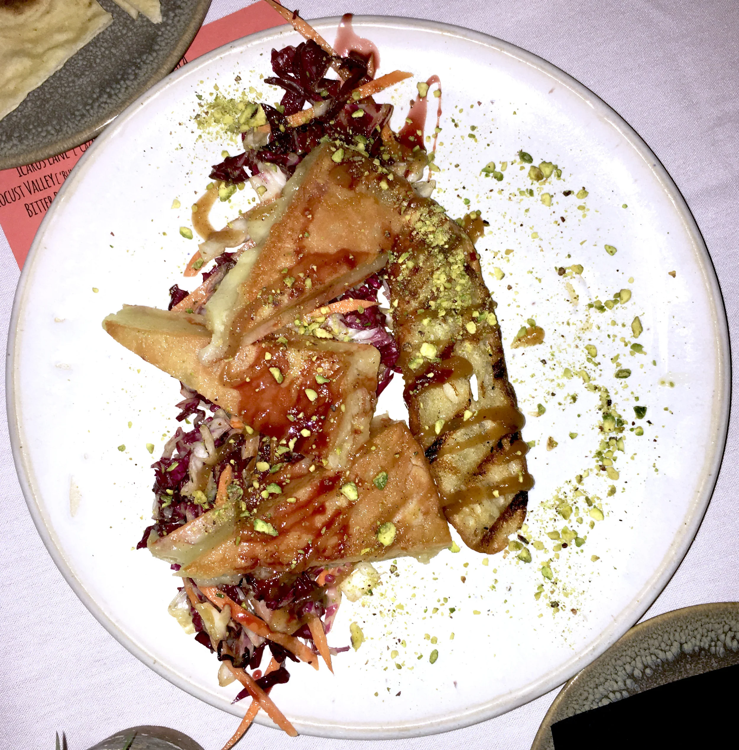 Seared manchego cheese.