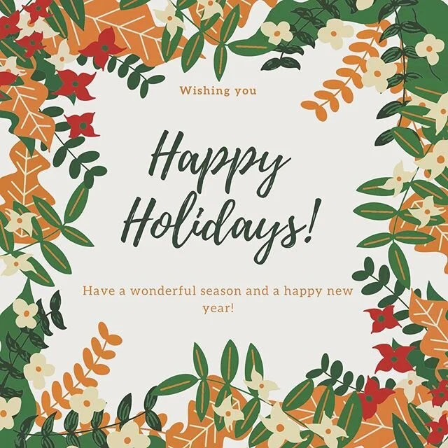 We hope you’re having a lovely last few days of 2019!