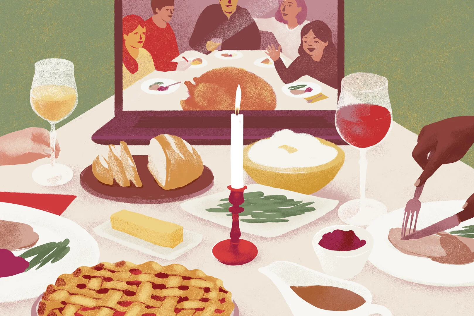 Illustration by    Allie Runnion    for Just Us Gals