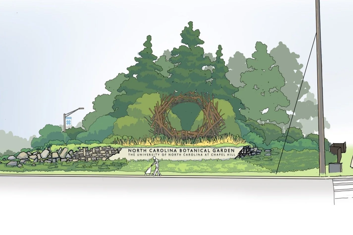 North Carolina Botanical Garden Entrance