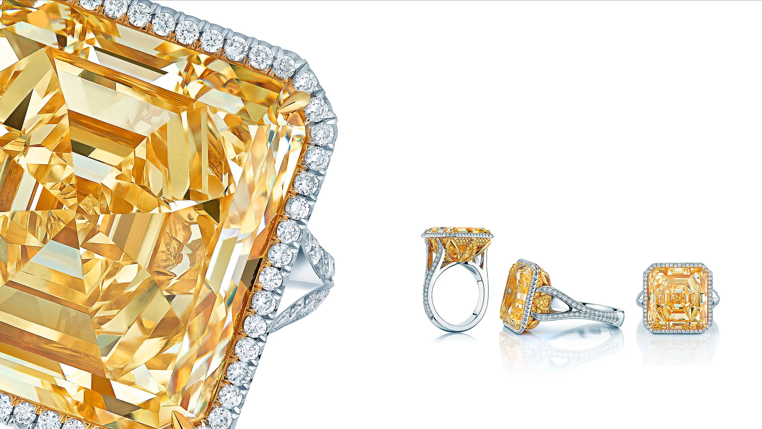 A Stunning 17-carat platinum ring from Maison Birks
