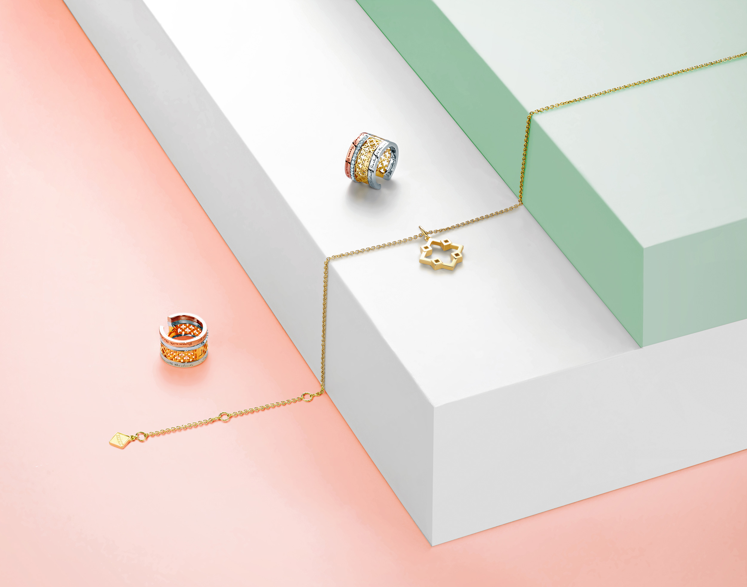 Be by Muse - Pastels, boxes and bling - living harmoniously together
