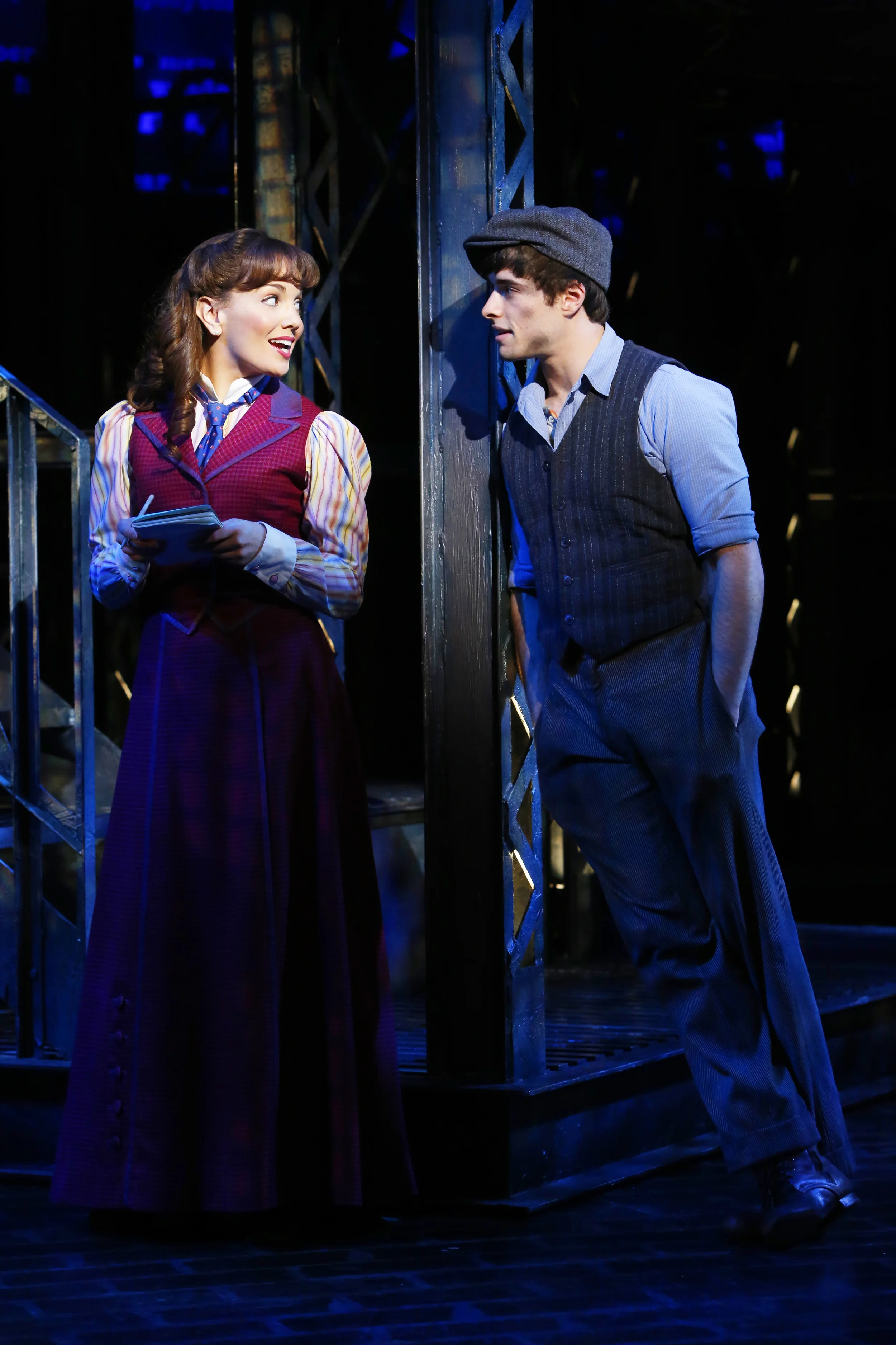 Corey Cott and Kara Lindsay in NEWSIES. Photo by Heidi Gutman (1).jpg