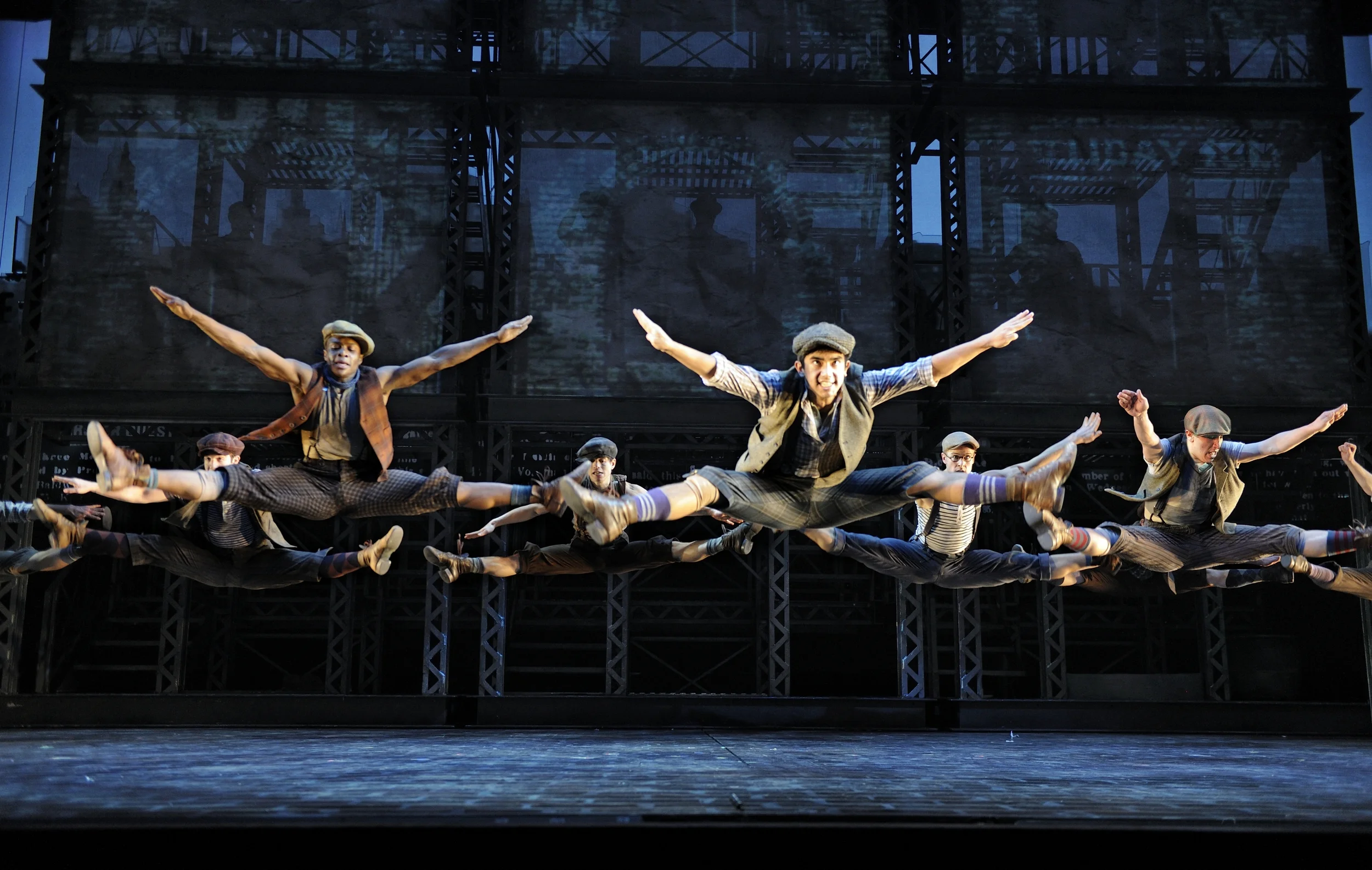 The ensemble of NEWSIES.  Photo by Deen van Meer.JPG