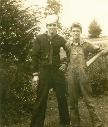 Eugene and his little brother Dickie. 