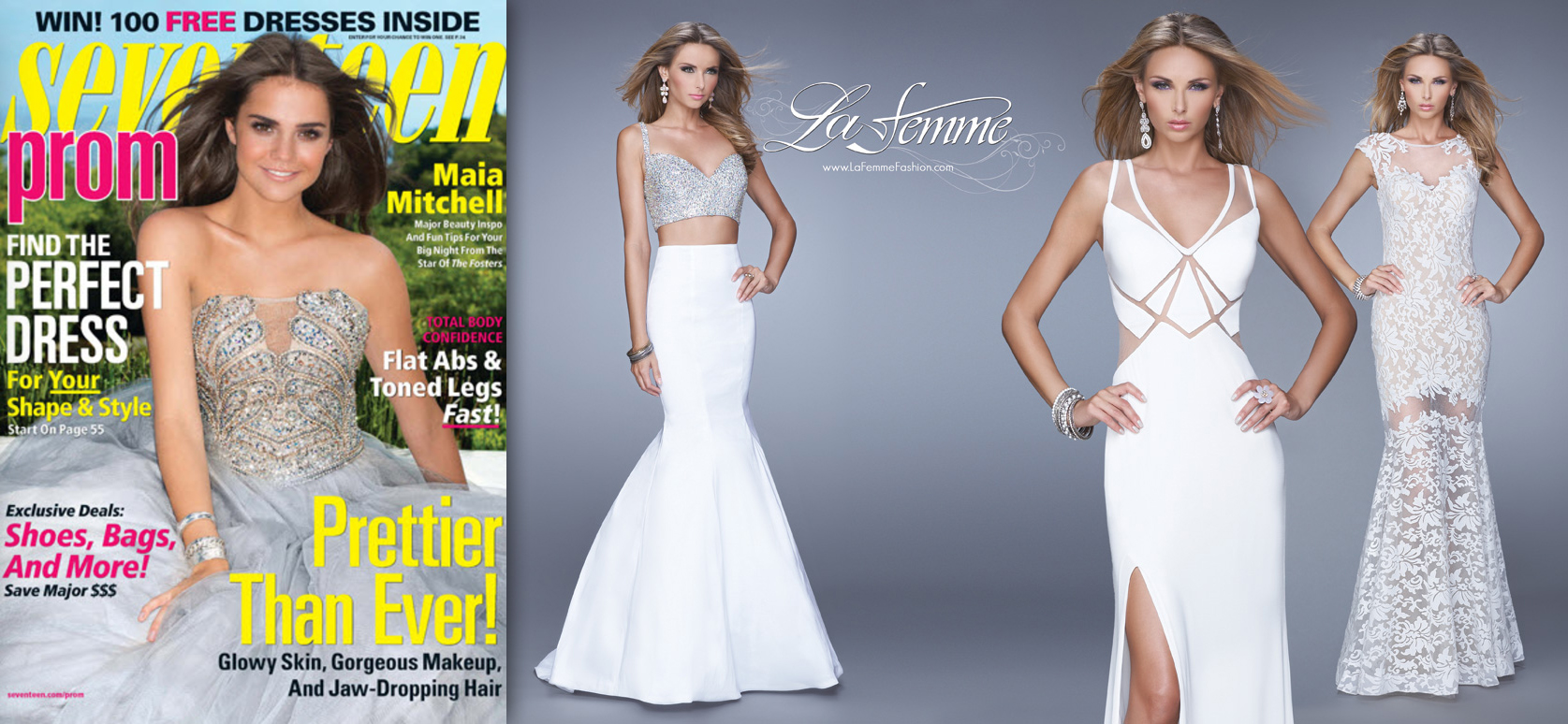 Seventeen Magazine: Prom 2015 "La Femme"