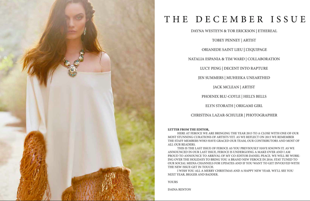Feroce Magazine: "Unearthed by Muheeka" Editorial