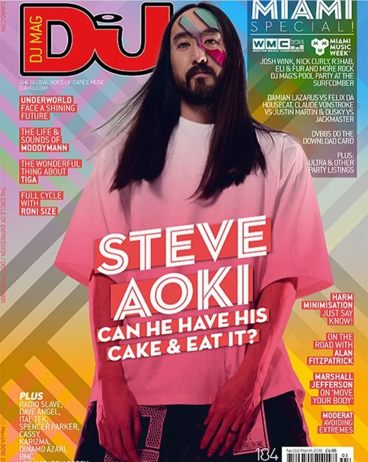 DJ Mag Cover shoot with Steve Aoki