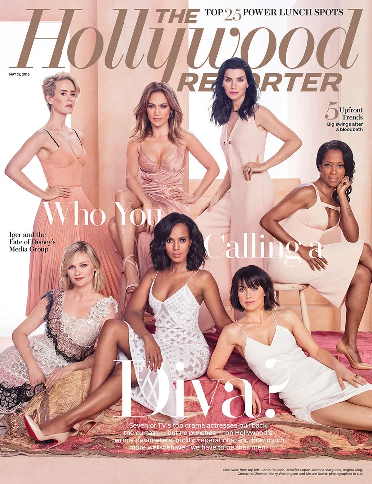 CONSTANCE ZIMMER FOR THE HOLLYWOOD REPORTER'S COVER, SPREAD, AND VIDEO "WHO YOU CALLING A DIVA?"