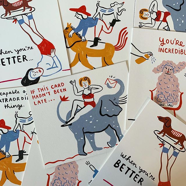* GIVEAWAY * I&rsquo;m very excited to share that I recently worked with @compendiumliveinspired on their new greeting card line, Love Muchly!
Featuring more than 20 creators from around the world. From writers to illustrators to designers and editor